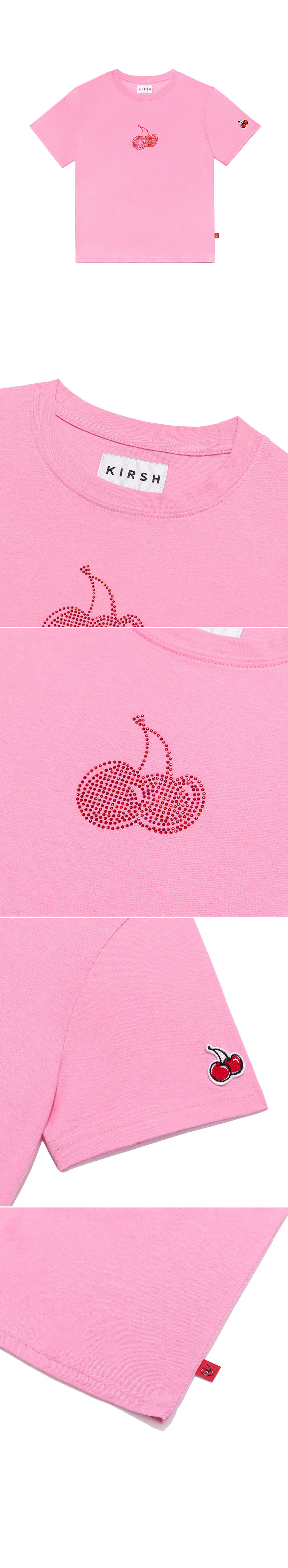 ラインストーンチェリーTシャツ(ピンク) | 詳細画像5