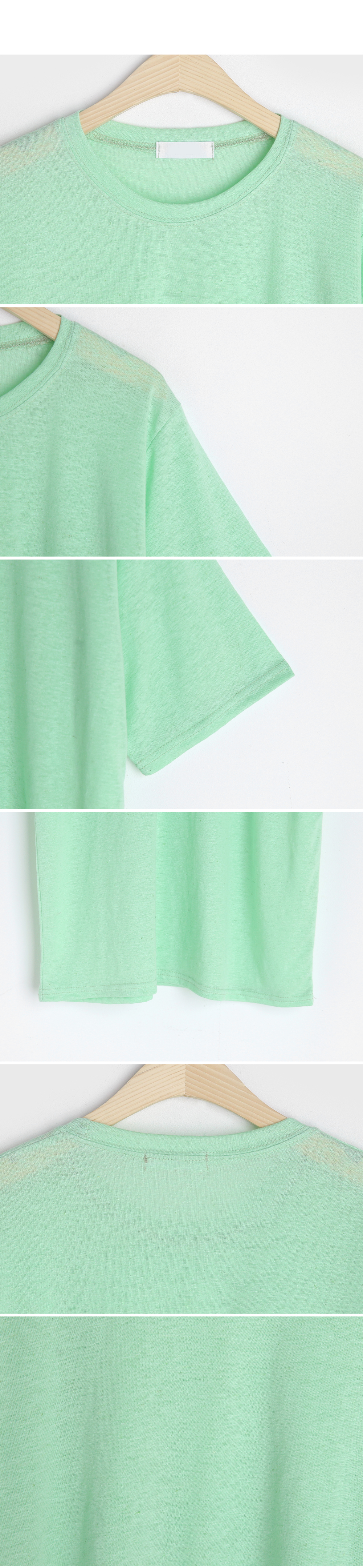 リネン混ハーフスリーブTシャツ・全4色 | DHOLIC | 詳細画像6
