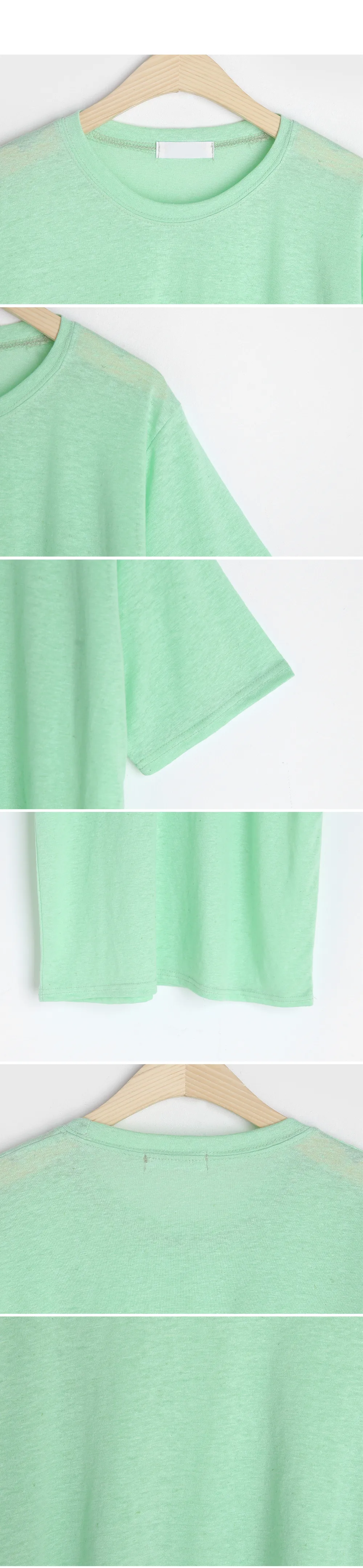 リネン混ハーフスリーブTシャツ・全4色 | DHOLIC | 詳細画像6