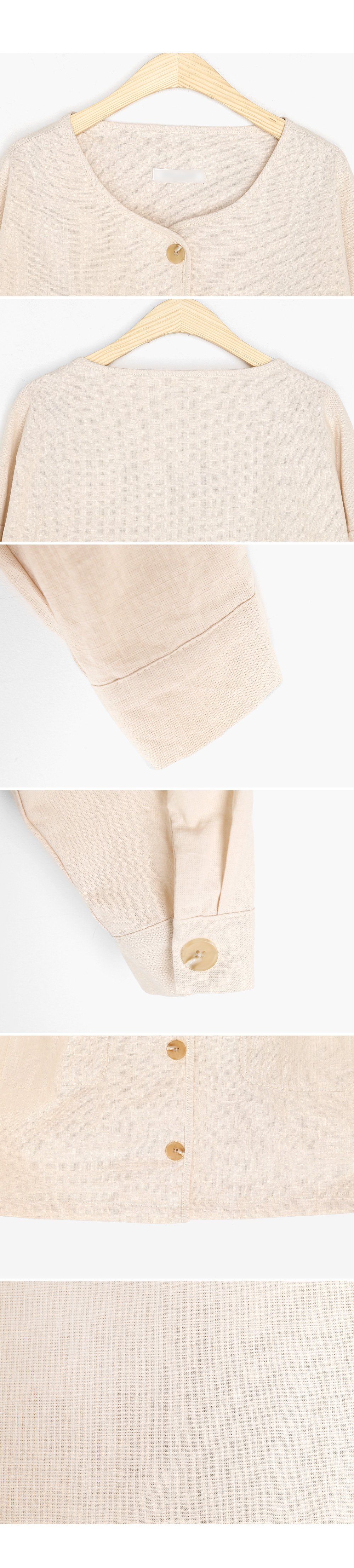 リネン混フラップポケットショートジャケット・全2色 | DHOLIC | 詳細画像5