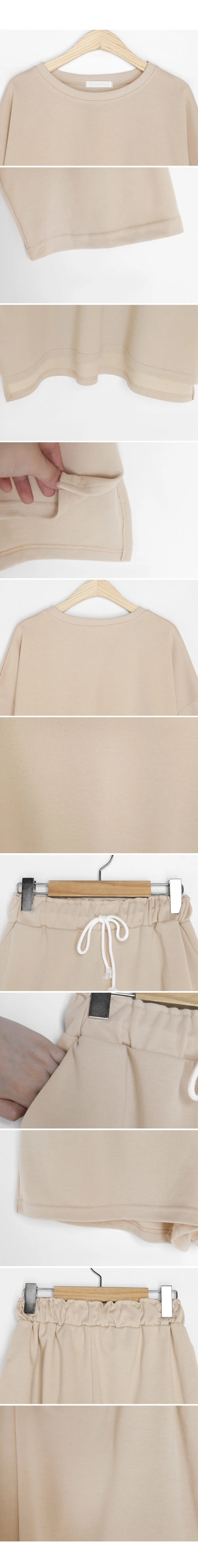 ドロップショルダーTシャツ&イージーショートパンツSET・全4色 | DHOLIC | 詳細画像7