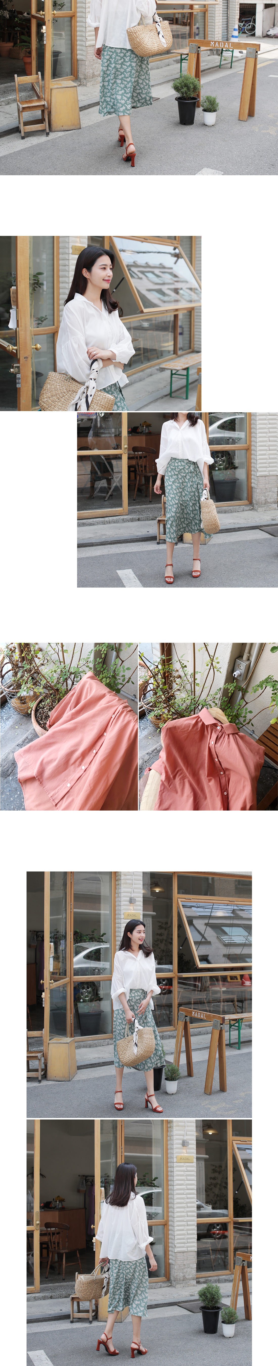 ラップフラワープリントスカート・全2色 | DHOLIC PLUS | 詳細画像4