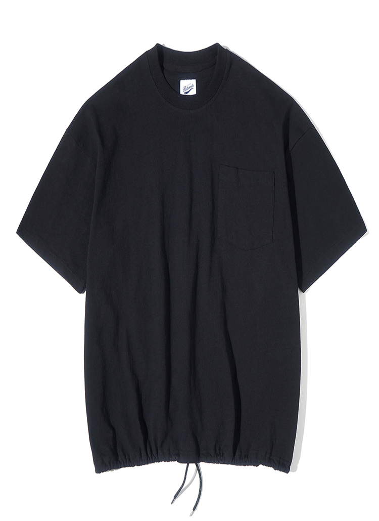 ドローストリングオーバーサイズTシャツ(ブラック) | 詳細画像1