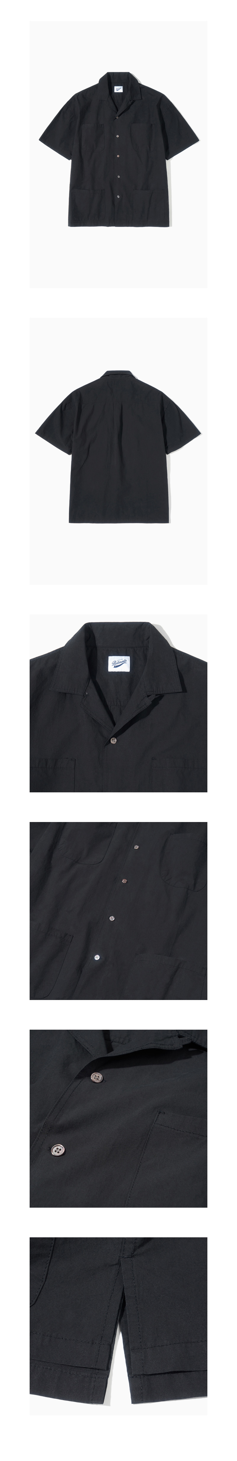 4ポケットハーフスリーブシャツ(ブラック) | 詳細画像3