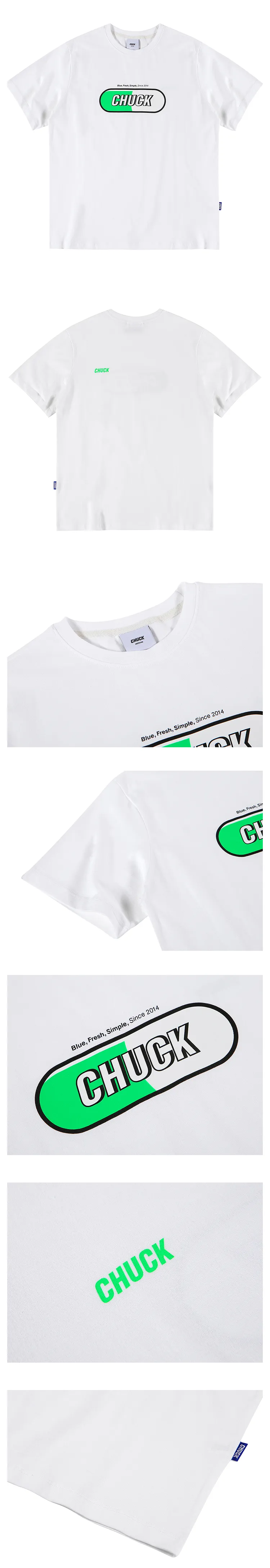 シグネチャーロゴTシャツ(ホワイト/ネオン) | 詳細画像4