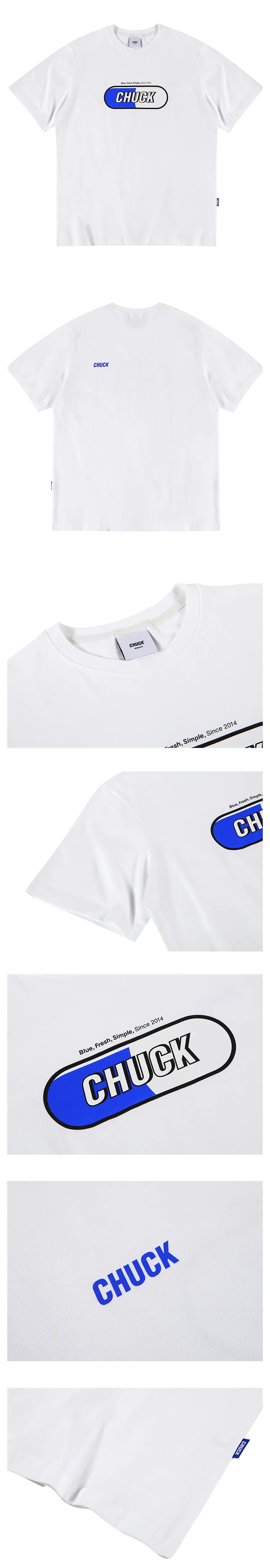 シグネチャーロゴTシャツ(ホワイト/ブルー) | 詳細画像4
