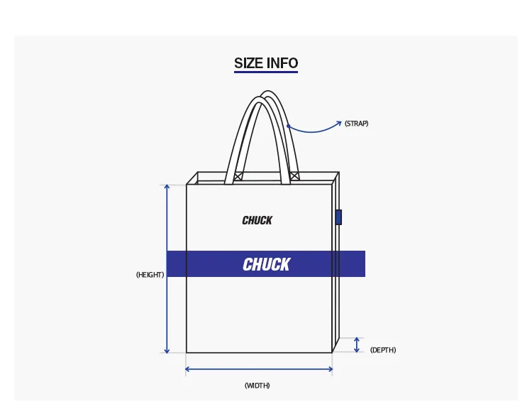 CHUCKロゴエコバッグ(グレー) | 詳細画像5