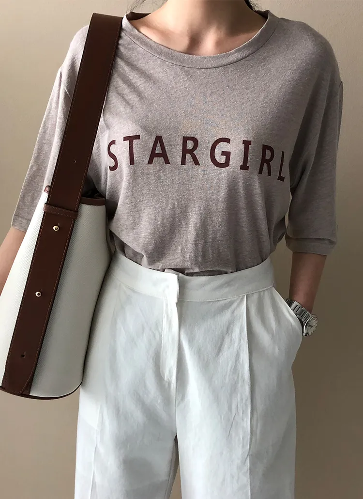 STARGIRLプリントTシャツ | naning9 | 詳細画像1