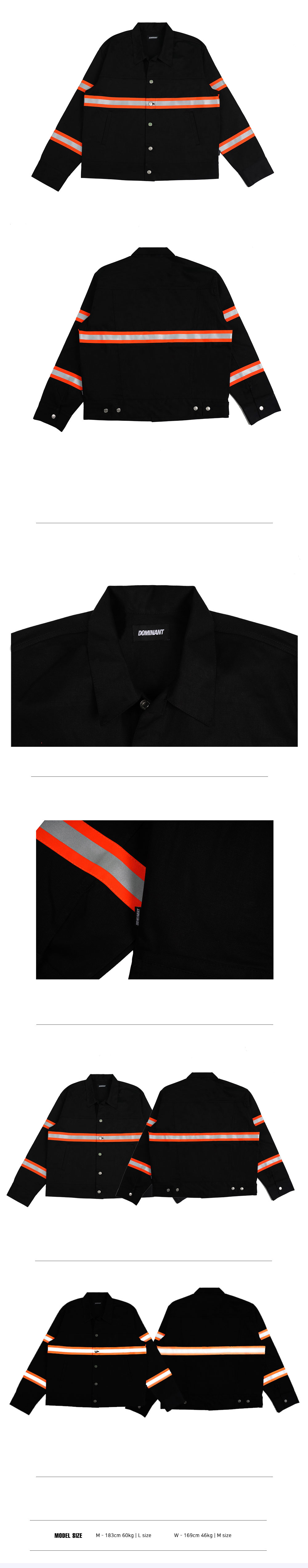 リフレクティブラインジャケット(ブラック) | 詳細画像4