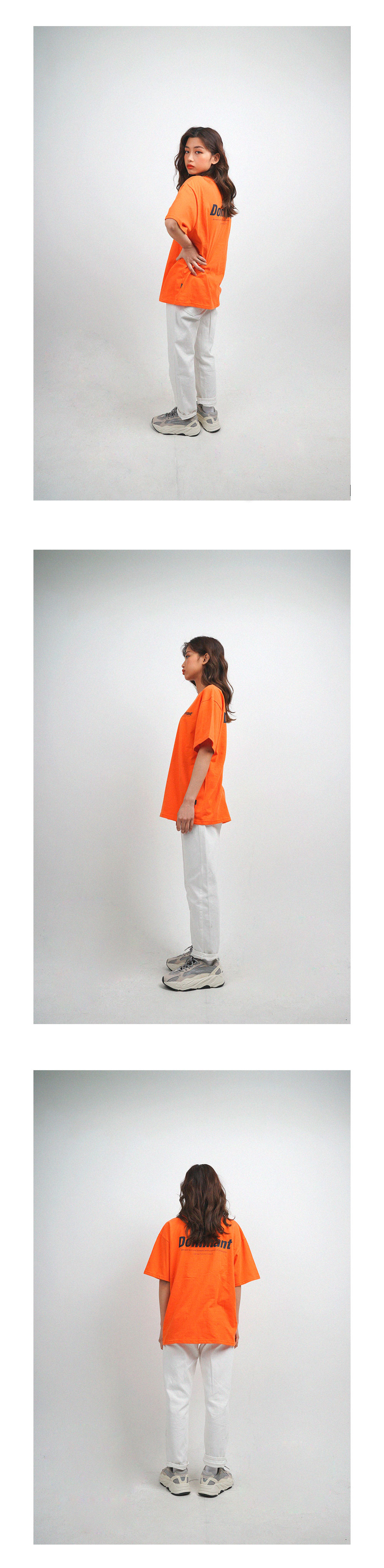 オーバーサイズショートスリーブロゴTシャツ(オレンジ) | 詳細画像3
