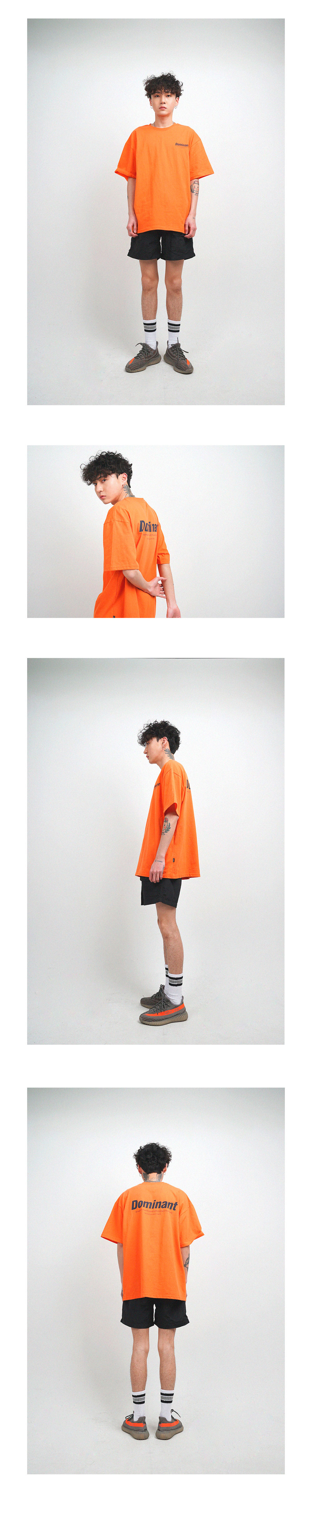 オーバーサイズショートスリーブロゴTシャツ(オレンジ) | 詳細画像4