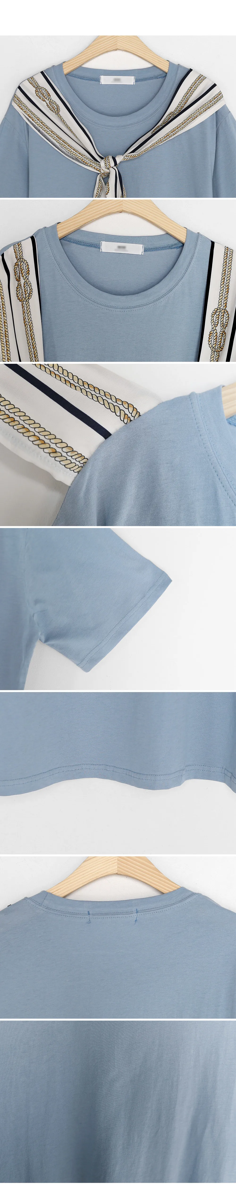 スカーフ半袖Tシャツ・全3色 | DHOLIC | 詳細画像6