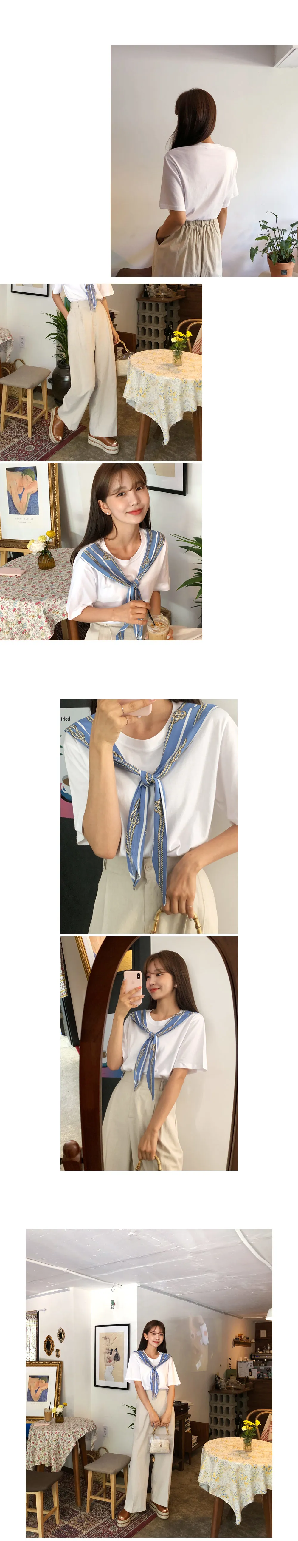 スカーフ半袖Tシャツ・全3色 | DHOLIC | 詳細画像4
