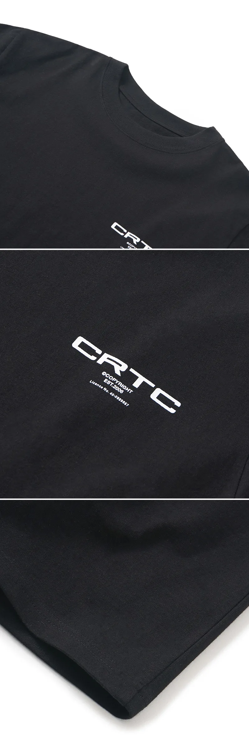 CRTCバックロゴTシャツ(ブラック) | 詳細画像7