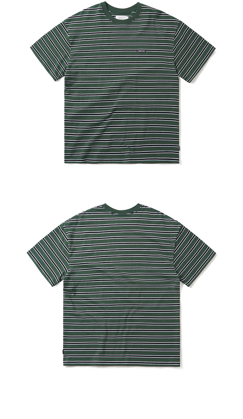 ロゴパッチボーダーTシャツ(ディープグリーン) | 詳細画像4