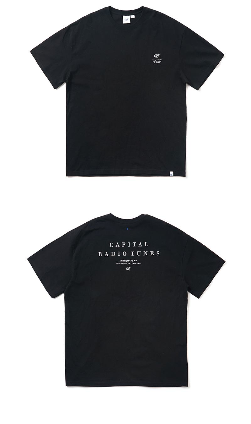 CRTレタリングTシャツ(ブラック) | 詳細画像3