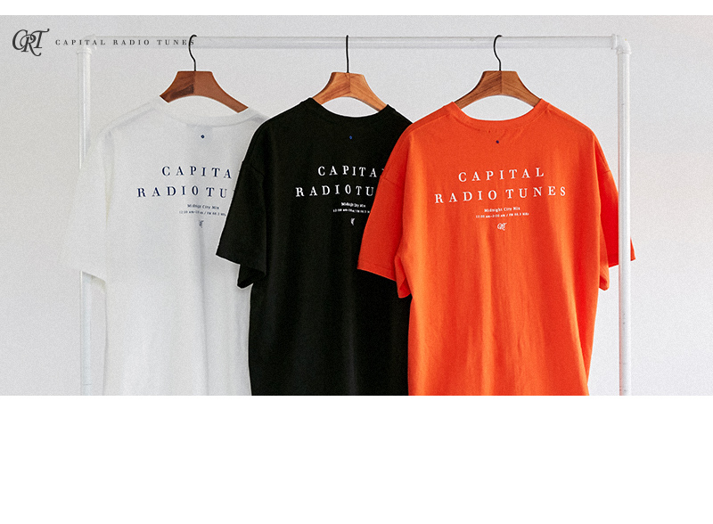 CRTレタリングTシャツ(オレンジ) | 詳細画像2