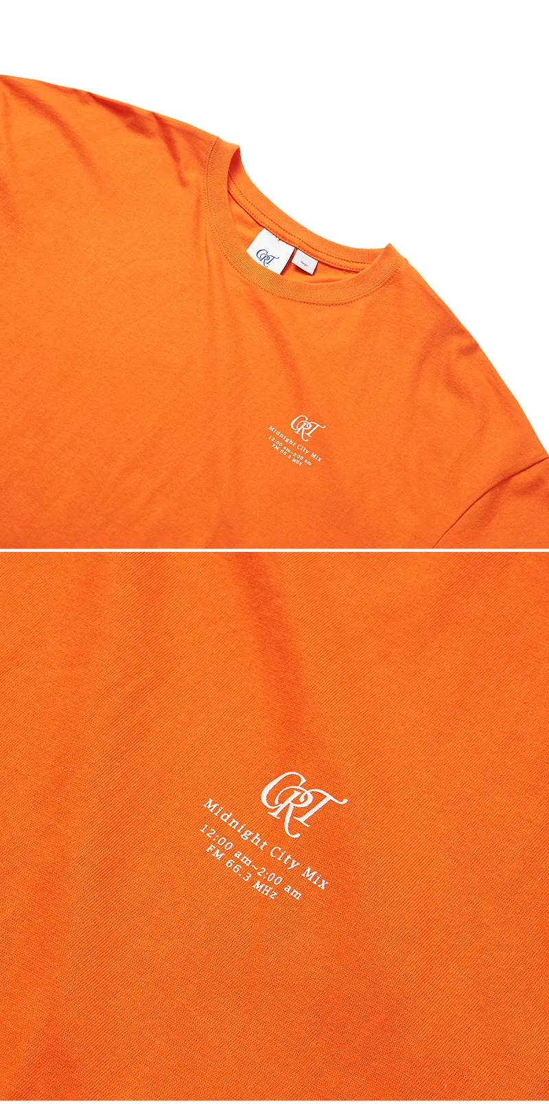 CRTレタリングTシャツ(オレンジ) | 詳細画像4