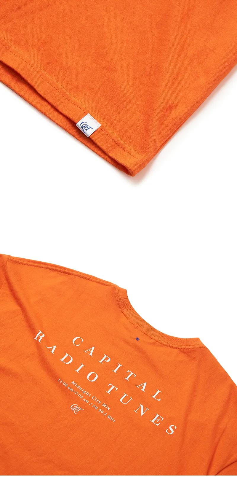 CRTレタリングTシャツ(オレンジ) | 詳細画像5