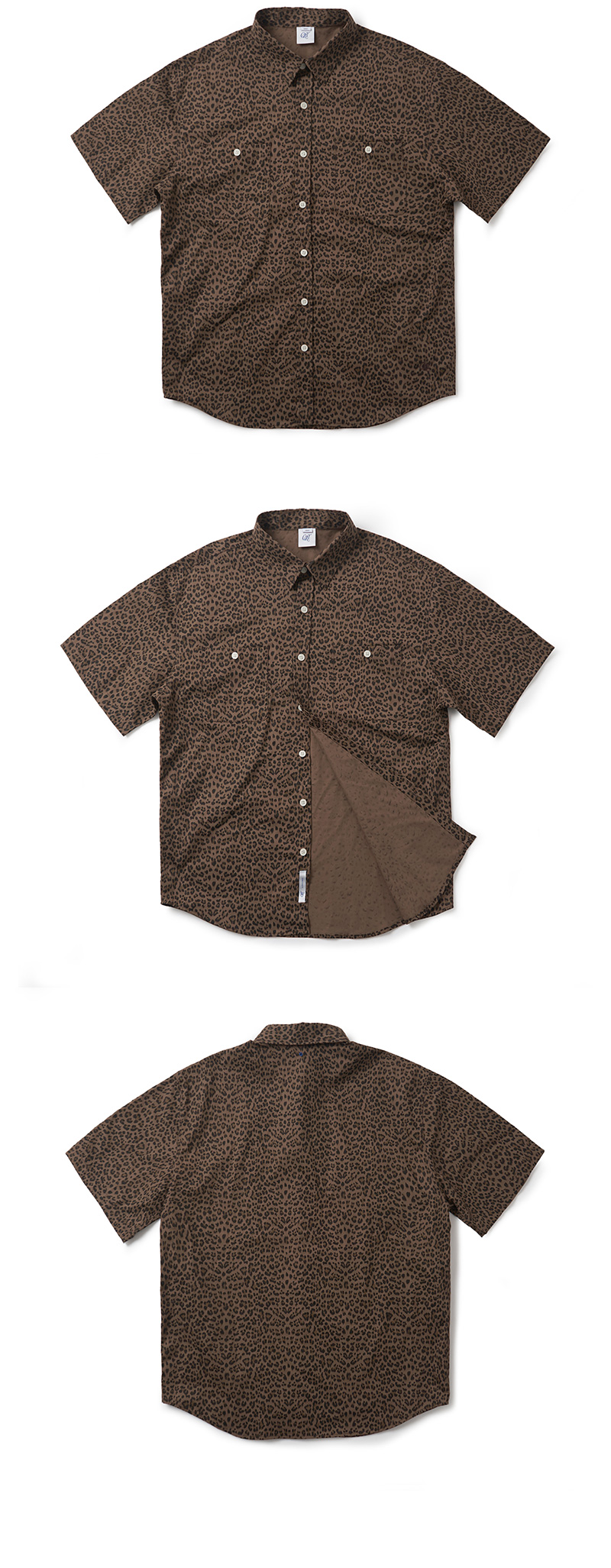 レオパードワークシャツ(ブラウン) | 詳細画像3