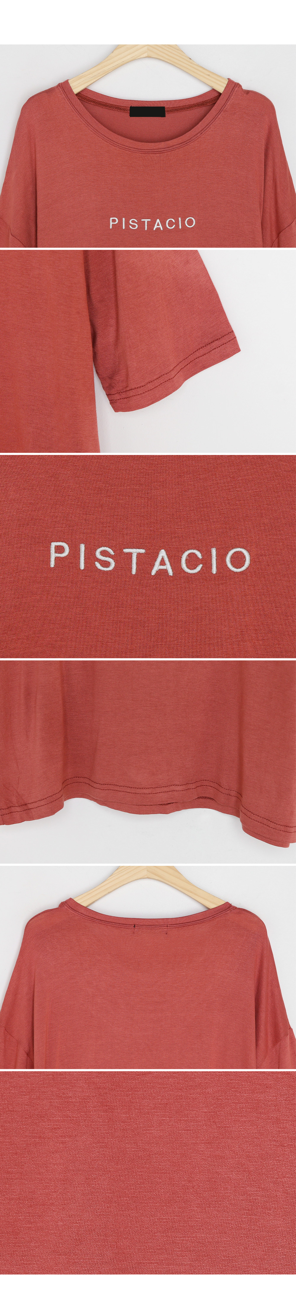 PISTACIO刺繍Tシャツ・全4色 | DHOLIC | 詳細画像5