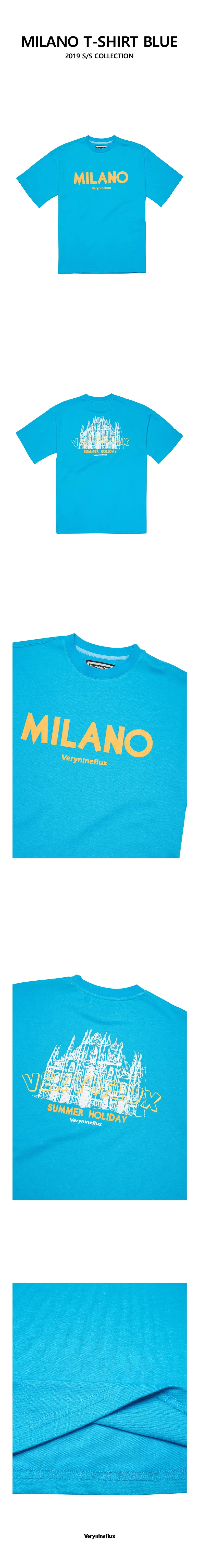 MILANOバックイラストTシャツ(ブルー) | 詳細画像3