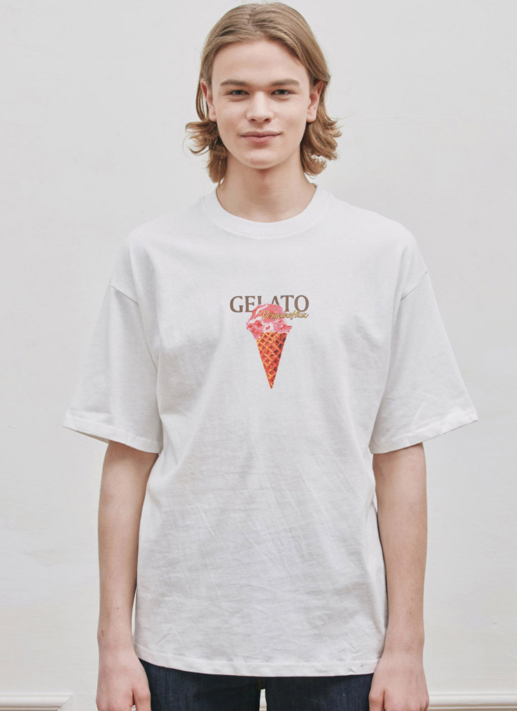 GELATOプリントTシャツ(ホワイト) | 詳細画像1