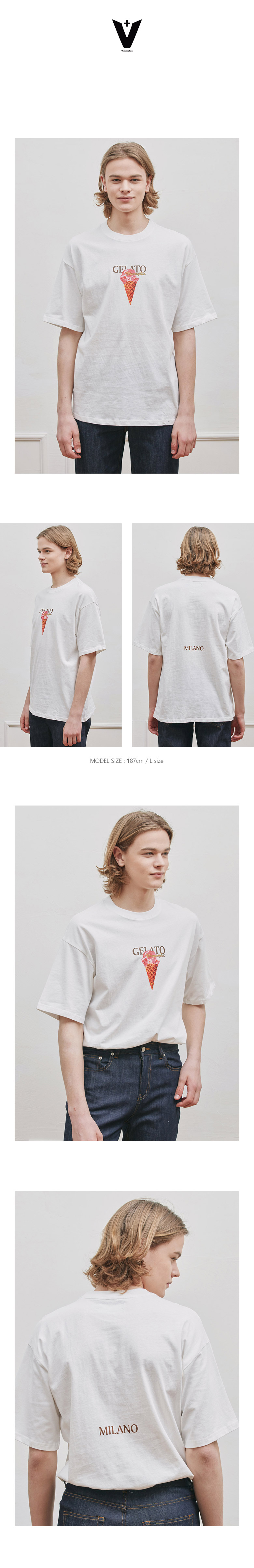 GELATOプリントTシャツ(ホワイト) | 詳細画像2