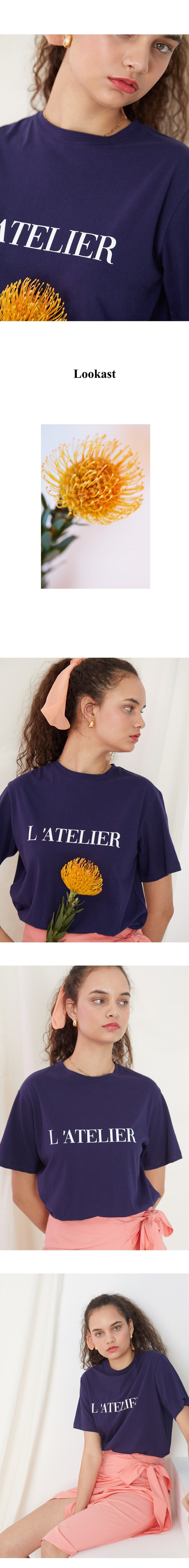 L’ATELIERロゴTシャツ(ネイビー) | 詳細画像2