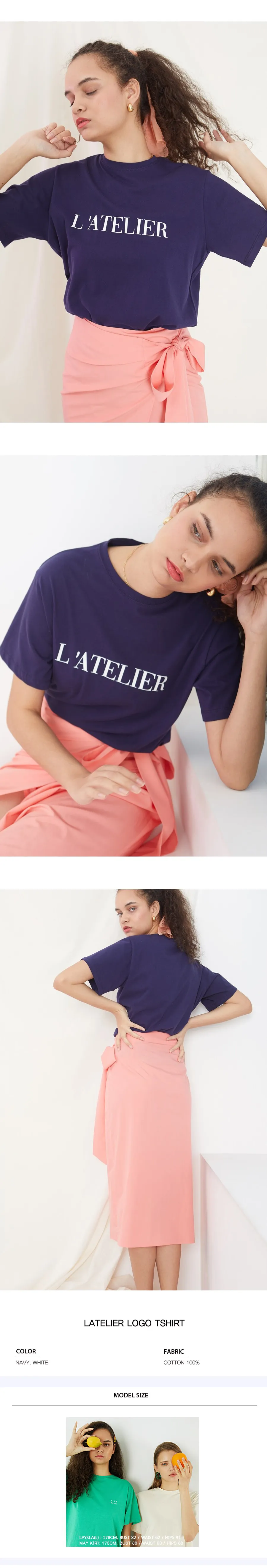 L’ATELIERロゴTシャツ(ネイビー) | 詳細画像4