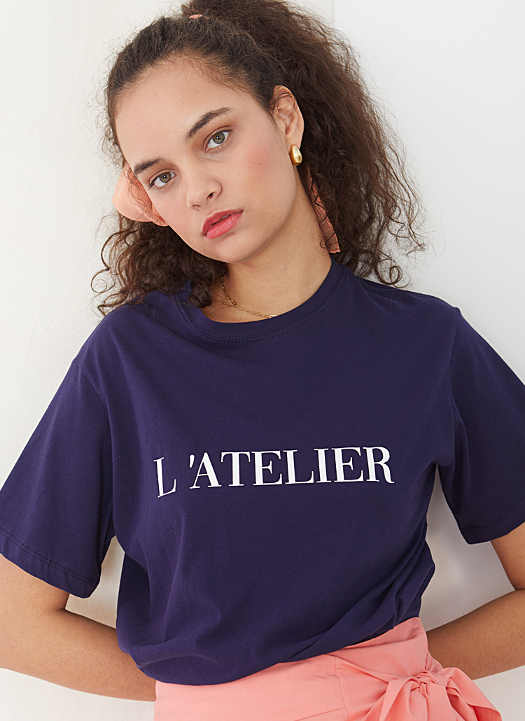 L’ATELIERロゴTシャツ(ネイビー) | 詳細画像1