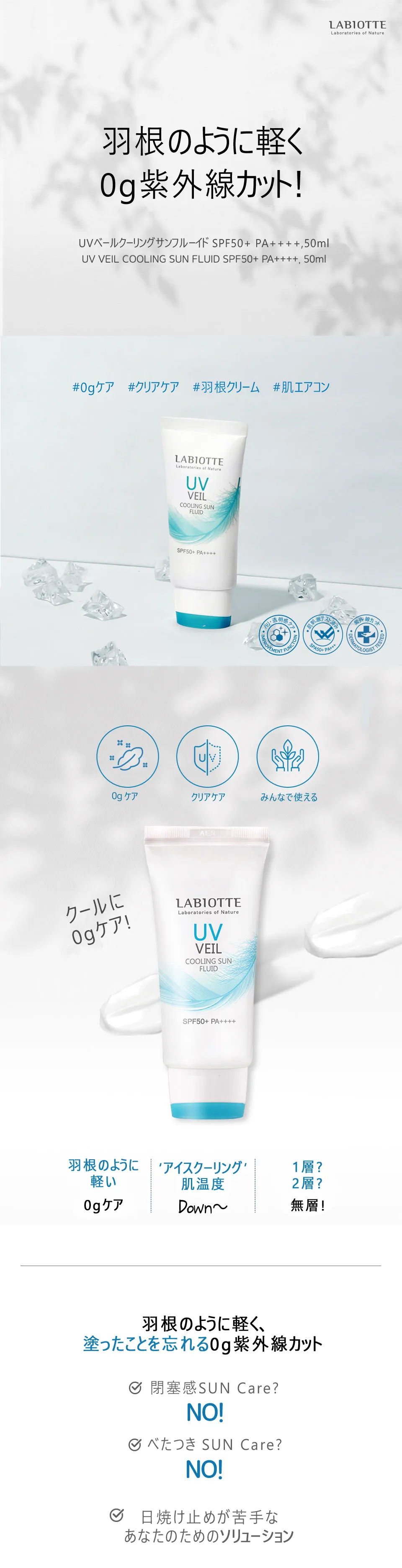 [ラビオッテ]UVベールクーリングサンフルーイド50ml | 詳細画像2