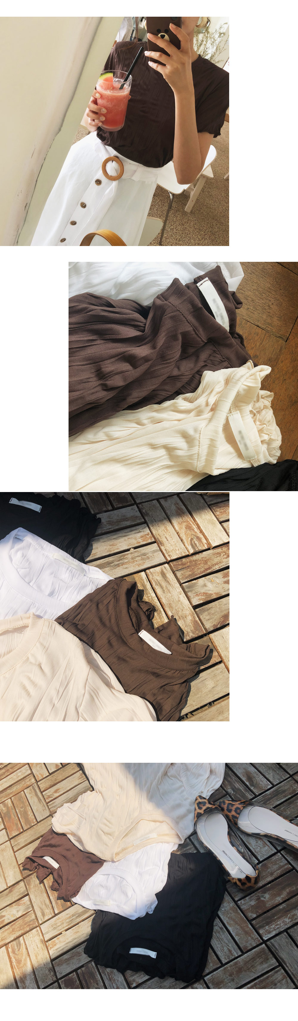 リングベルトSETステッチボタンスカート・全3色 | DHOLIC PLUS | 詳細画像5