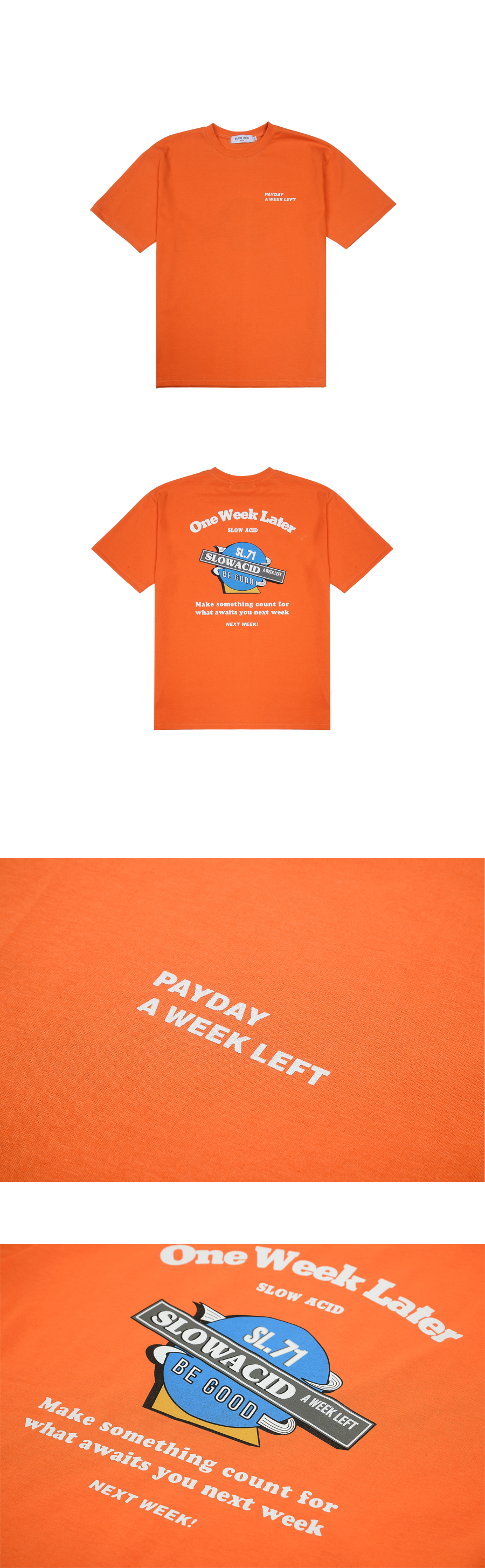 Planetロゴ半袖Tシャツ(オレンジ) | 詳細画像5