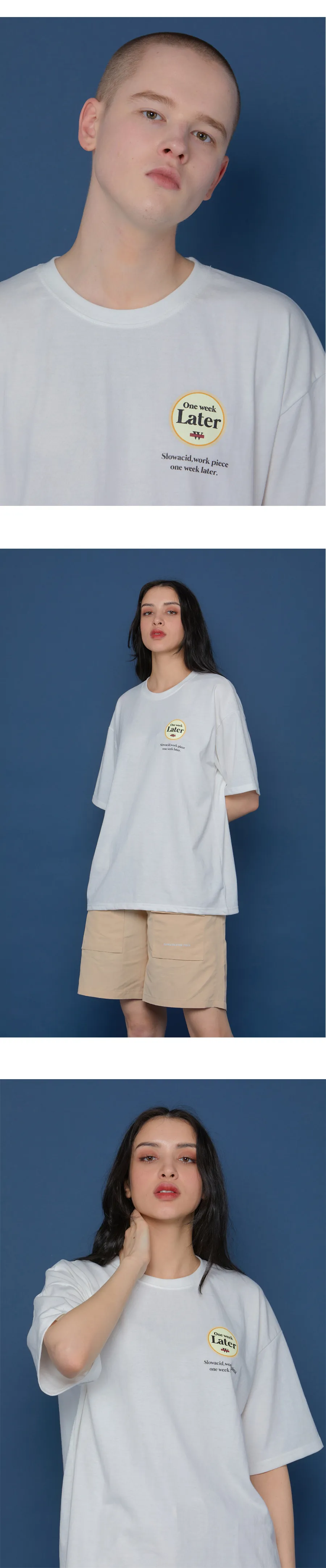 Laterサークルロゴ半袖Tシャツ(ホワイト) | 詳細画像4