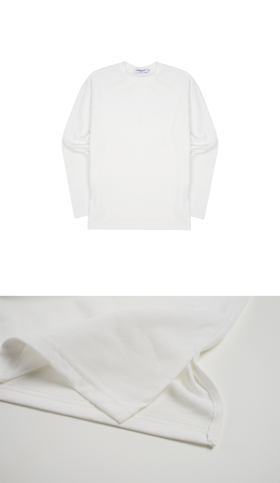 オーバーフィットスリットロングTシャツ(ホワイト) | 詳細画像5