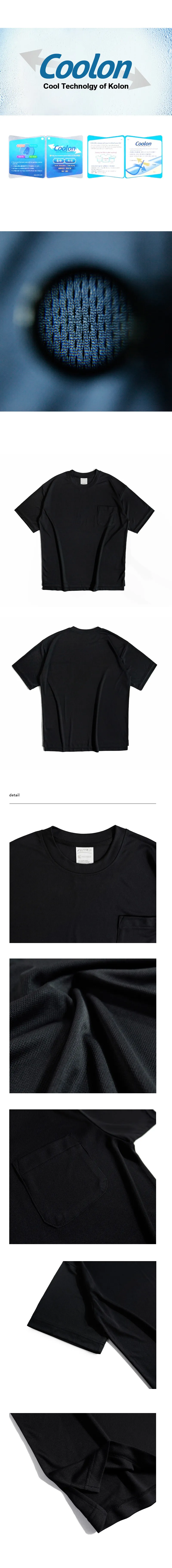 CoolonポケットTシャツ(ブラック) | 詳細画像4