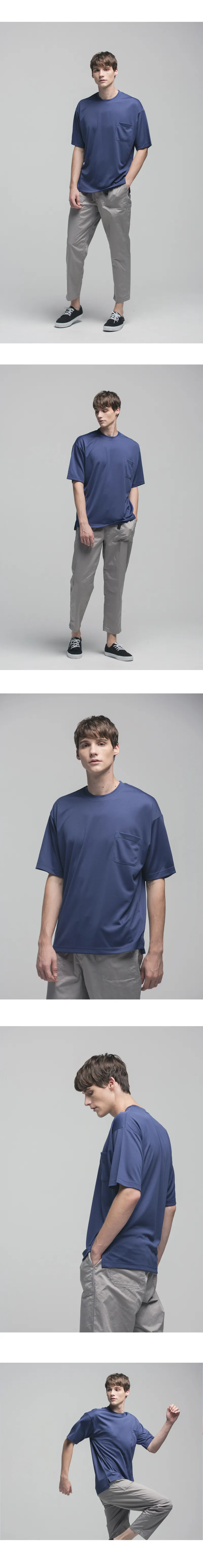 CoolonポケットTシャツ(ダークブルー) | 詳細画像2