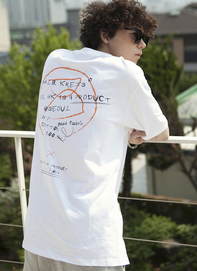 Graffitiロゴ半袖Tシャツ(ホワイト) | 詳細画像1