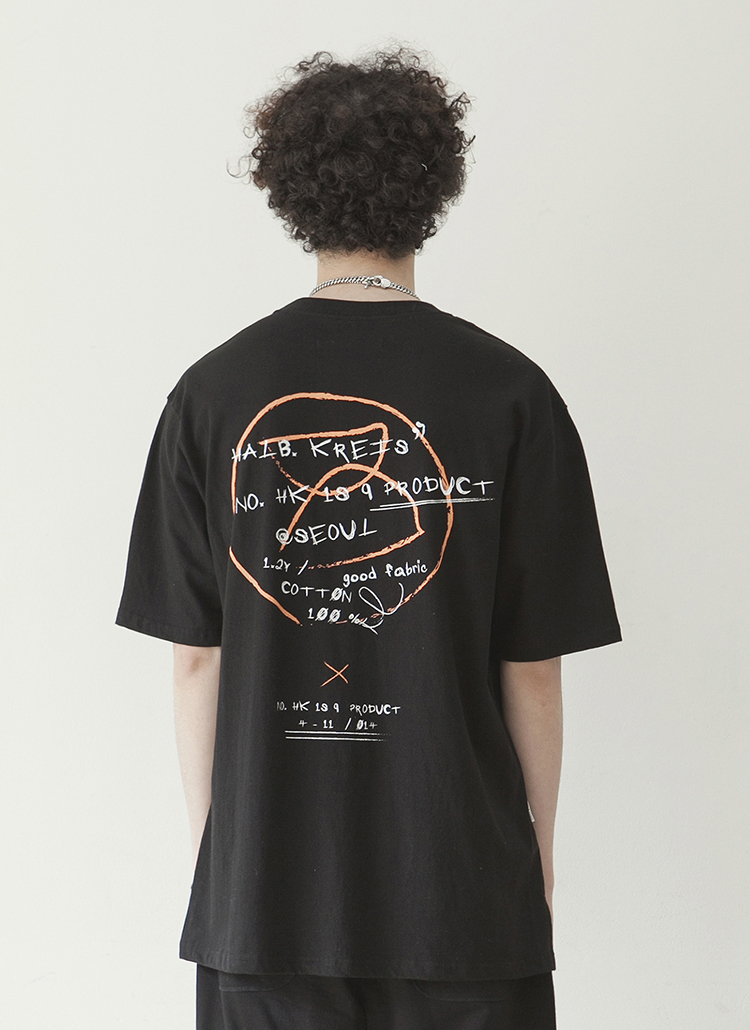 Graffitiロゴ半袖Tシャツ(ブラック) | 詳細画像1