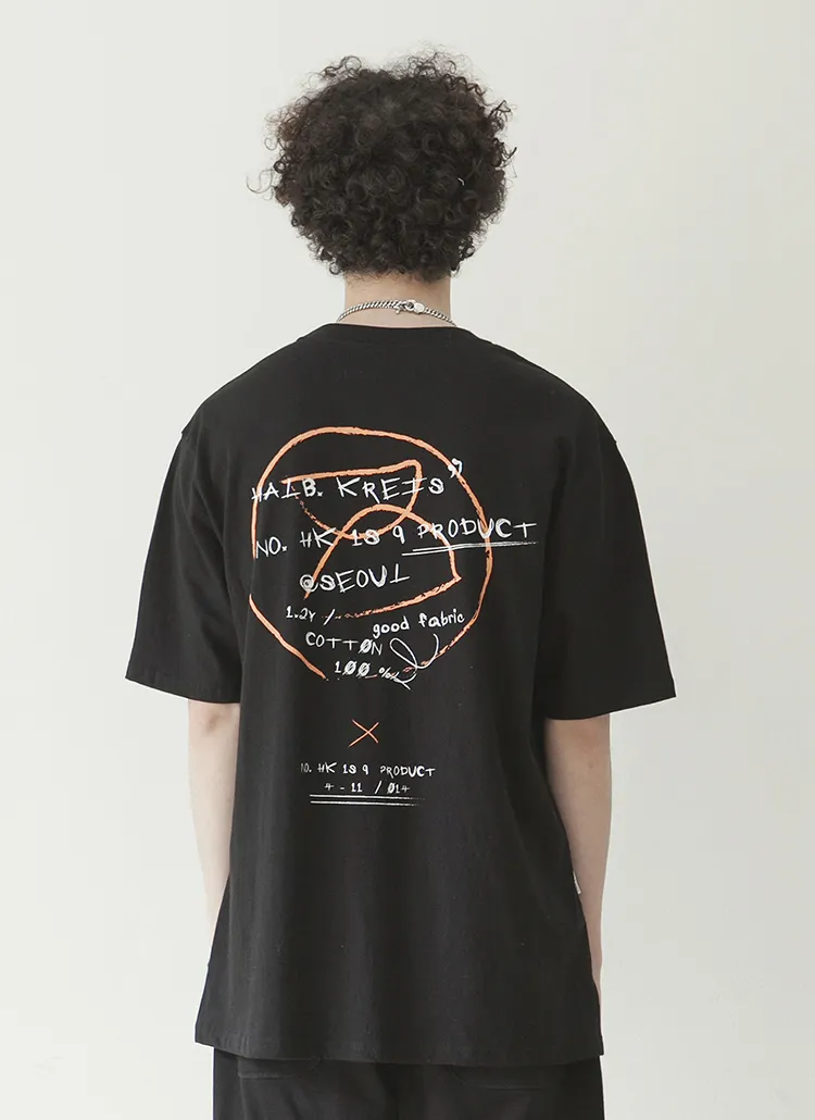 Graffitiロゴ半袖Tシャツ(ブラック) | 詳細画像1