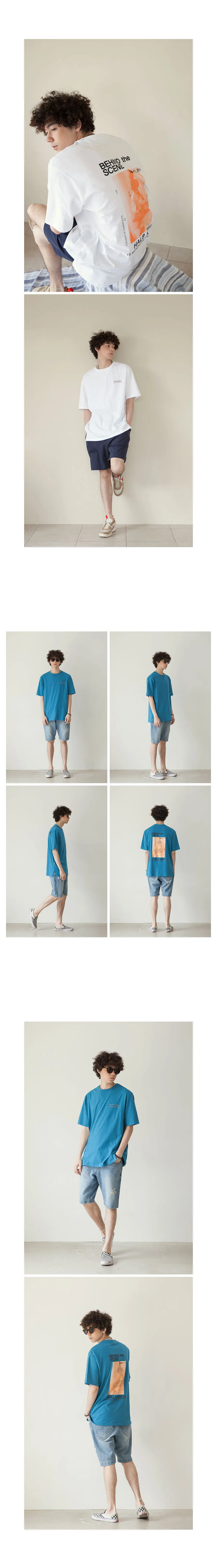 バックフォトプリントTシャツ(ブルー) | 詳細画像4