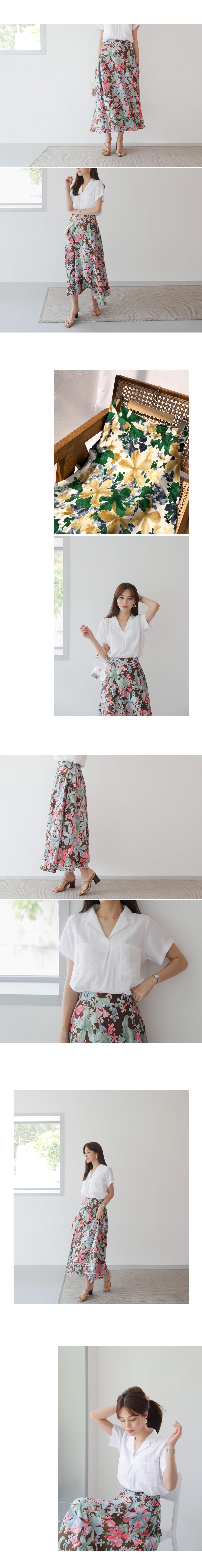 フローラルAラインロングスカート・全2色 | DHOLIC PLUS | 詳細画像2