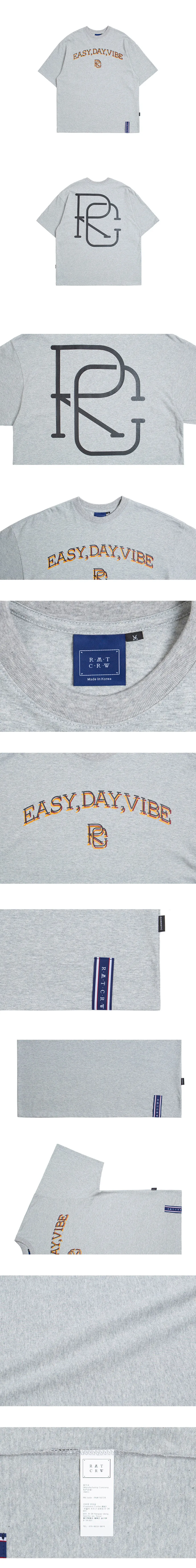 E.D.Vビッグロゴ半袖Tシャツ(グレー) | 詳細画像3