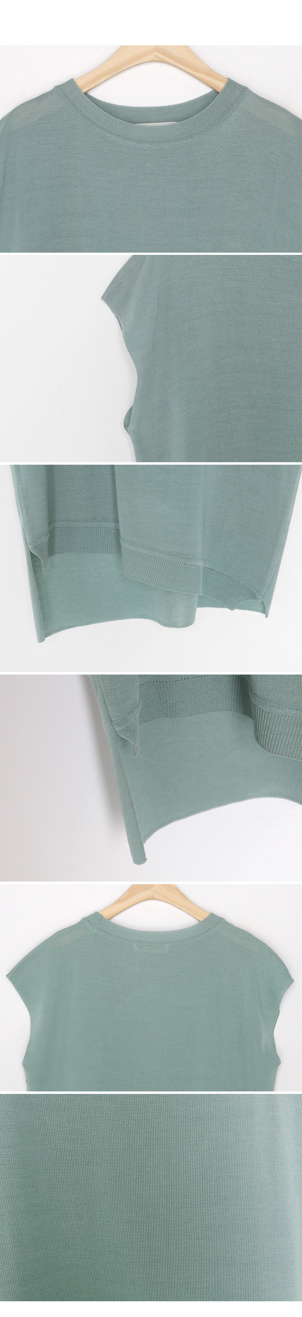 ニットアンバランスヘムスリーブレス・全3色 | DHOLIC PLUS | 詳細画像6