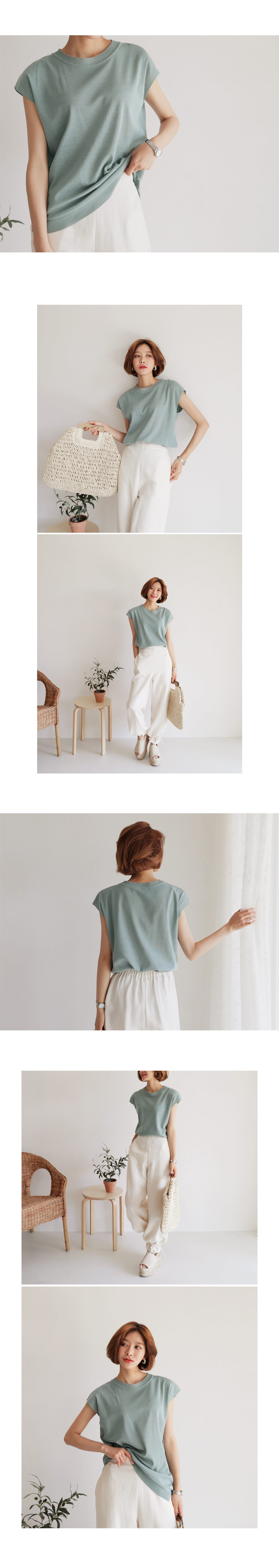 ニットアンバランスヘムスリーブレス・全3色 | DHOLIC PLUS | 詳細画像2