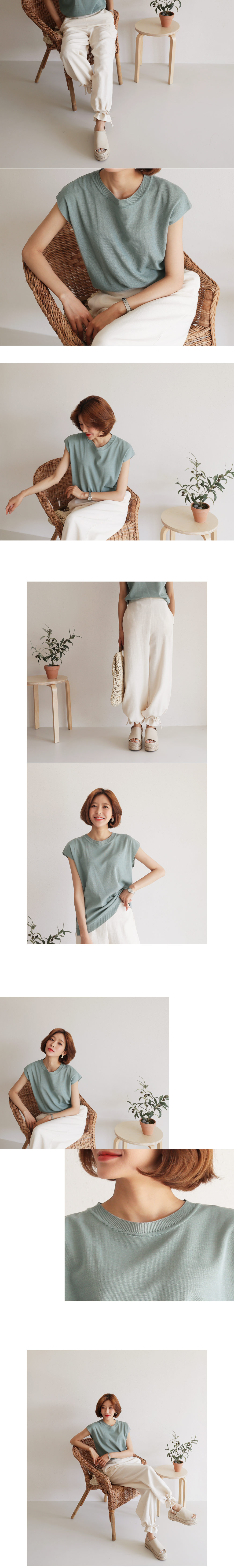 ニットアンバランスヘムスリーブレス・全3色 | DHOLIC PLUS | 詳細画像4