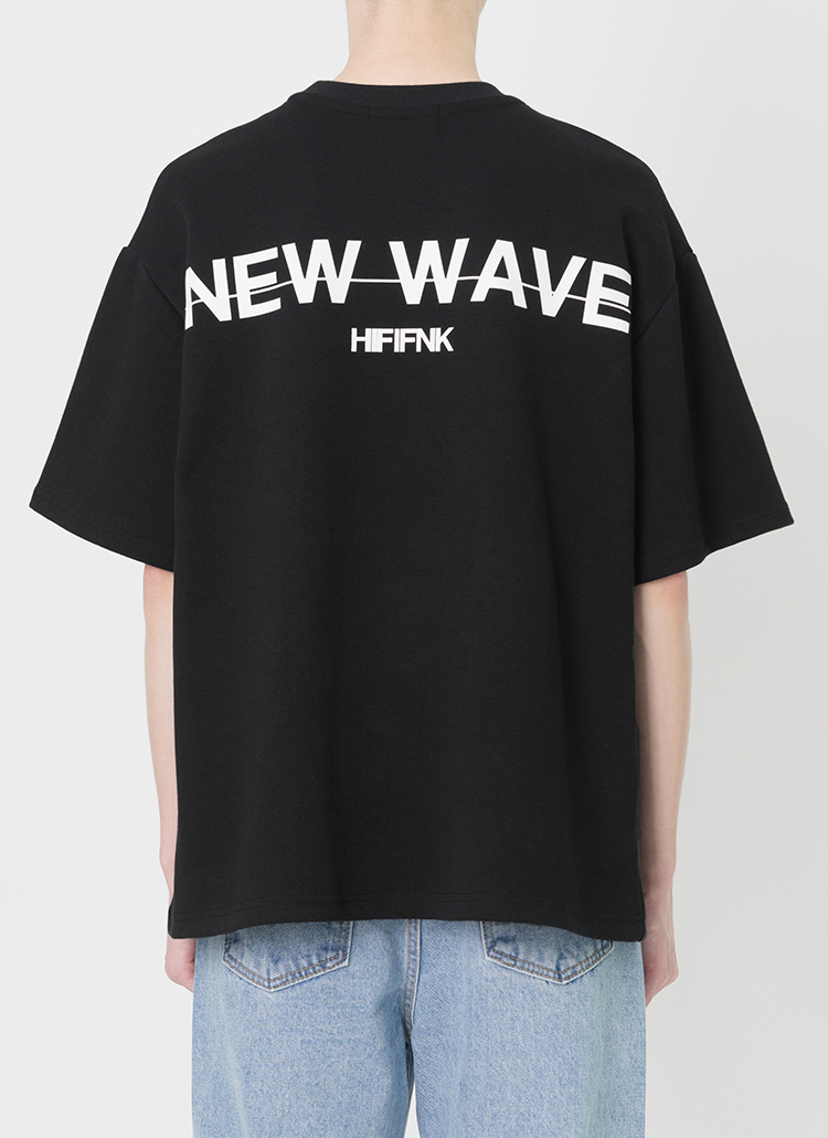 New WaveロゴTシャツ(ブラック) | 詳細画像1