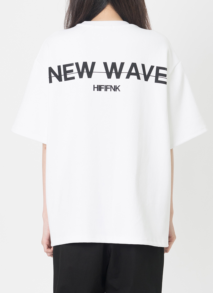 New WaveロゴTシャツ(ホワイト) | 詳細画像1
