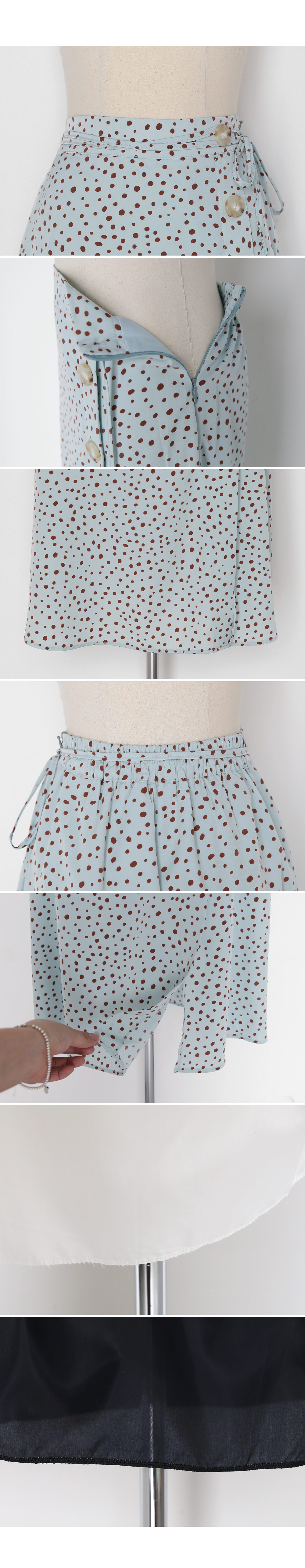 ボタンサイドスリットドットスカート・全3色 | DHOLIC | 詳細画像7